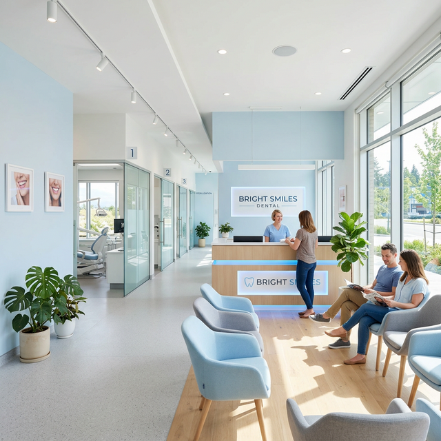 Modern interior of Krishna Dental Clinic